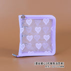 Lace heart a8 purple binder