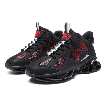 Cross-Border New Men's Blade-Soled Sports Shoes, Casual Running Shoes, Fashionable Korean Style Breathable Trendy Shoes, Blade Mesh Shoes