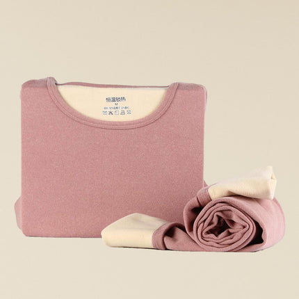 2025 New Cashmere Silk Underwear for Women, Double-Sided Brushed Fleece-Lined Thermal Tops and Pants Set for Men, Seamless Wholesale