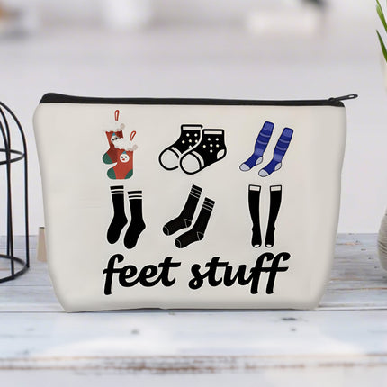 Cross-border Hot Selling Printed Canvas Cosmetic Bag Women Clutch Bag Student Zipper Pencil Case Wholesale Large Capacity Storage Bag