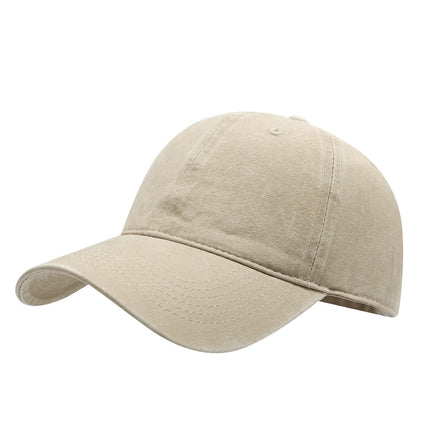 Amazon Cross-Border Washable Six-Panel Soft Top Hat Spring and Summer Outdoor Fashion Trendy Sun Hat for Men and Women with D-Ring Buckle
