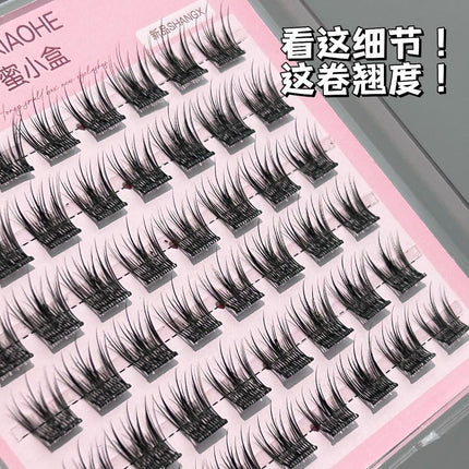 Honey Small Box French Flowering Fluffy Eyelashes Natural Exquisite Mirror-free Curling Simulation Pure Desire Daily False Eyelashes