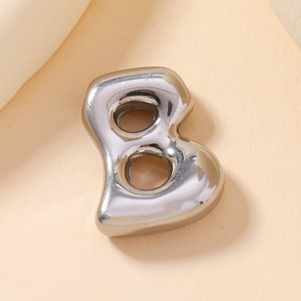 Pendant Single Pendant European and American Fashion Stainless Steel Jewelry Mini Bubble English Letter Pendant DIY Accessories Jewelry