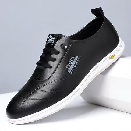 Men's Sandals Summer Breathable Men's Soft-Soled Casual Leather Shoes Men's Hollow Driving Dad's Clogs Small White Shoes