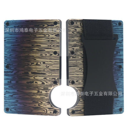 Cross-Border Aluminum Alloy Card Holder Rfid Anti-Theft Metal Wallet Men's Ultra-Thin Credit Card Holder Normcore Card Holder