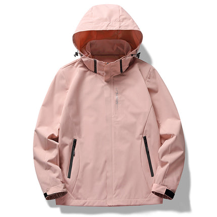 Outdoor sports clothing silver fox velvet liner windproof waterproof men and women with the same style three-in-one work clothes logo