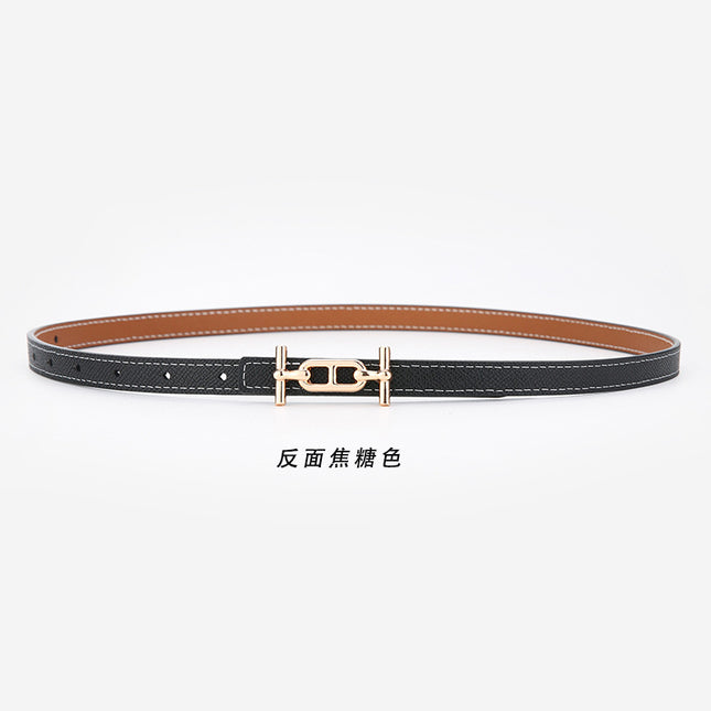 Double-sided Use Women's Small Belt Decoration with Dress Waistline Decoration Trousers Small Belt Simple and Generous