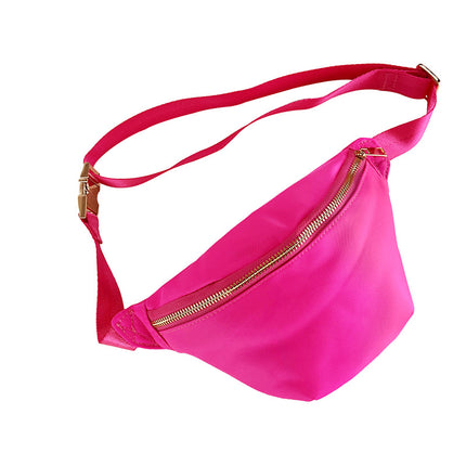 Cross-border Waist Bag Women's High-end High-capacity Rainbow Plaid Printed Chest Bag Multi-functional Waterproof Outdoor Crossbody Backpack