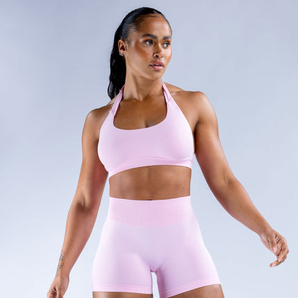 Fashionable and Sexy Seamless Yoga Backless Halter Bra Sports Fitness Beauty Back Shaping Anti-Exposure Women's Vest Ready for Sale