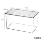 8703. flip-top pet high transparent box-long large size 1 pet high transparency