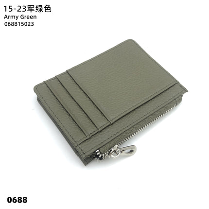 Double-sided Driver's License Multi-card Slot Genuine Leather Zipper Card Bag Top Layer Cowhide Men's Thickened Light Luxury Women's Small Coin Purse Case