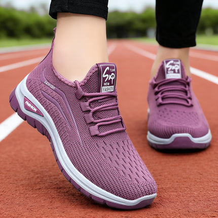 Women's Sneakers Spring New Cross-Border Shoes Women's Shoes Wholesale Fly-Knit Breathable Casual Shoes Versatile Mesh Shoes