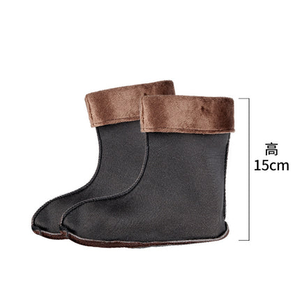 Winter rain boots fleece-lined inner cover warm liner thickened long fleece cover high fleece rain boots cotton cover plush socks cover
