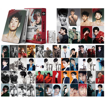 Korean Star 55 Boxed Small Cards Stray (g) I-Dle Ive Ateez Collection Lomo Cards Cross-Border
