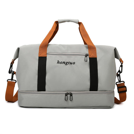 Cross-Border Large-Capacity Travel Bag New Dry and Wet Separation Business Trip Storage Short-Distance Lightweight Fitness Bag Travel Luggage Bag