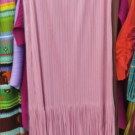 Spring and Summer New Red Niche Design High-end Cake Skirt High Waist Hip Long Skirt Small Tassel Skirt