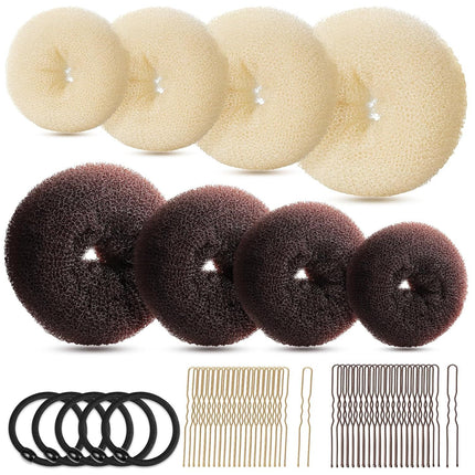 Cross-border explosions hair curler set hair pull pin ball head flower bud hair braid artifact bridal hair accessories braided hair