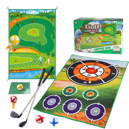 Children's Indoor and Outdoor Sports Two-in-One Golf Game suit Sticking Ball Darts Practice Blanket Toy