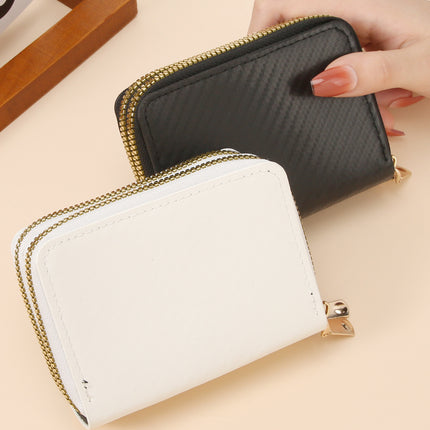 Endaycon Multifunctional Accordion Card Holder Anti-Magnetic Accordion Card Holder Double-Layer Zipper Women's Wallet Large Capacity