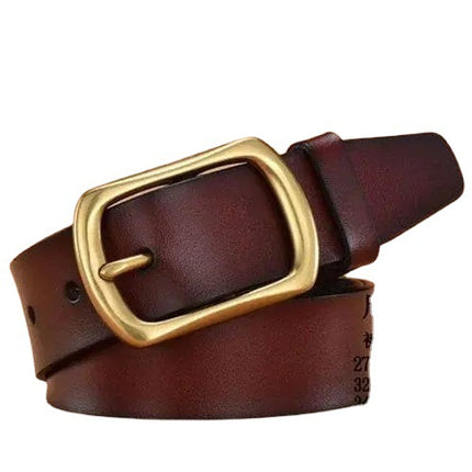 Manufacturer's Ready-Made Belt, Men's Pin Buckle Antique Belt, Men's Belt, Super Tensile Retro Style Trouser Belt Can Be Customized