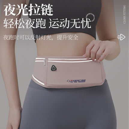 Running Waist Bag Men's and Women's Sports Mobile Phone Bag Personal Fitness Travel Equipment Outdoor Morning Running Invisible Waterproof Belt