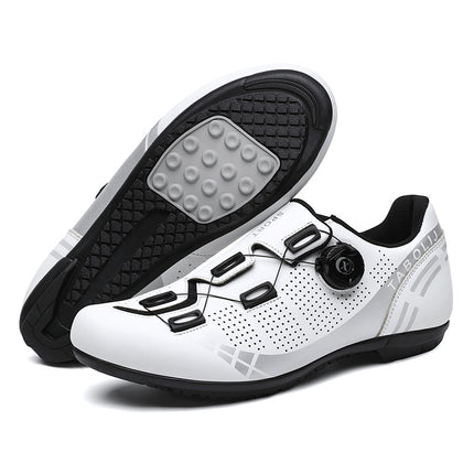 Road bike lock shoes hard bottom factory direct men's and women's mountain bike bicycle shoes lockless cycling shoes lock pedal suit
