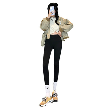 Source Shark Pants Women's Velvet Outerwear Summer High Waist Slim Fit Slimming Thickened Leggings Fitness Yoga Delivery