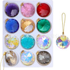 30mm round bauhinia flower 12 colors/set