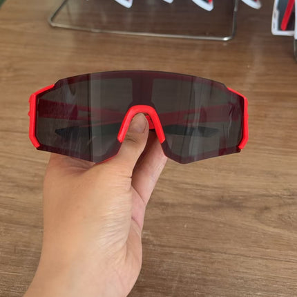Korean Style Square Sunglasses for Men with Big Faces, Cycling Sunglasses for Women, Outdoor Sports Bicycles, Battery Car Windproof Glasses, Trendy