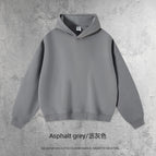Boxy version sweatshirt-drizzle gray / S