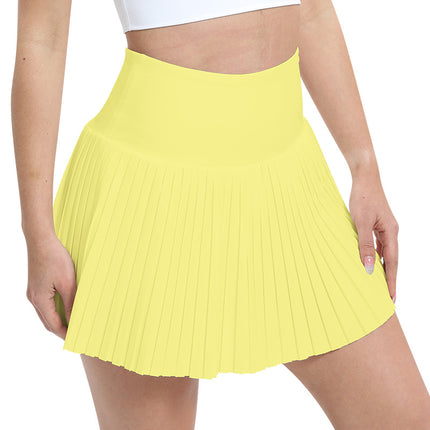 Ultra-Short Sun Protection Fitness Yoga Pleated Skirt Outdoor Running Sports Quick-Drying Short Skirt Badminton Tennis Skirt Amazon