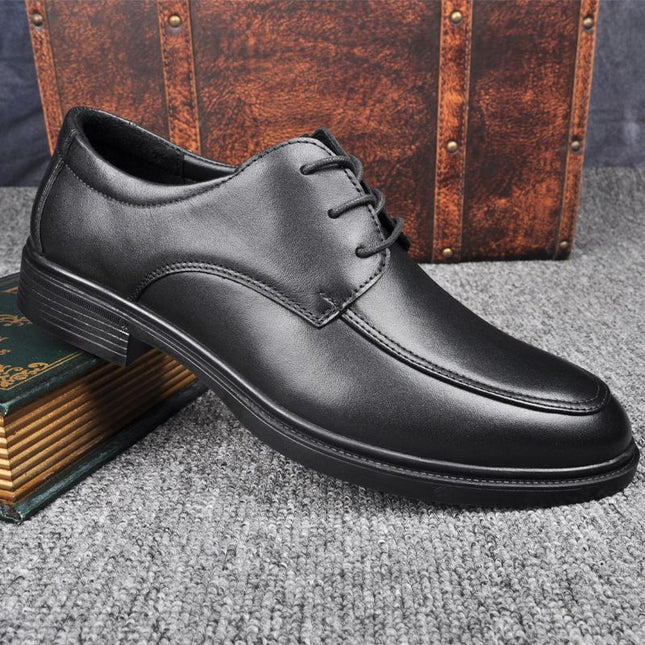 2025 New Summer Casual Leather Shoes, Soft Sole, Business Formal Wear, Wear-Resistant, Non-Slip, Fashionable and Versatile, Men's Shoes for Work