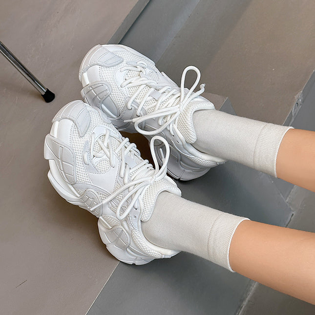 Dad's Shoes for Women 2025 Thick-Soled Platform Running Breathable Casual Sports Men's Shoes Versatile Shoes Women's New Autumn Running Shoes