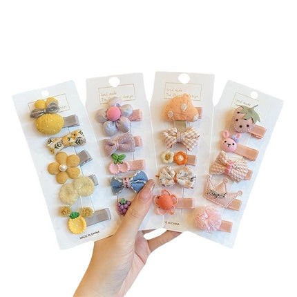 Cute baby lanugo hair small hairpin baby girl does not hurt hair hair clip baby hair small hair clip children's headdress