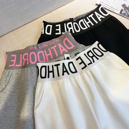 Women's Summer ins Trendy Students Thin Loose Wide Leg Casual Running Beach Hot Pants