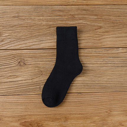 terry socks fleece-lined thick socks mid-tube socks for men and women autumn and winter warm warm towel socks winter warm stockings