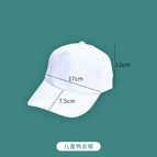 Children's white cap 1 top-cap circumference 54cm