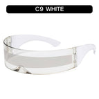 C9-transparent frame white mercury