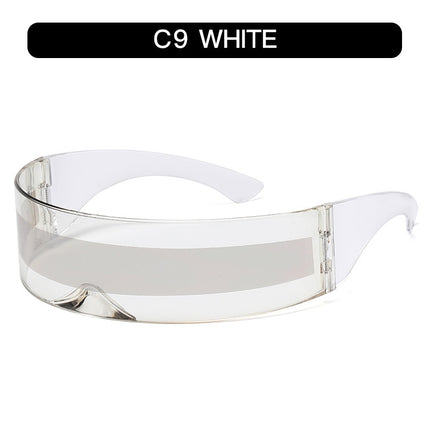 New Futuristic One-Piece Sunglasses, Internet Celebrity Bounce and Stylish European and American Sunglasses, Douyin Live Broadcast
