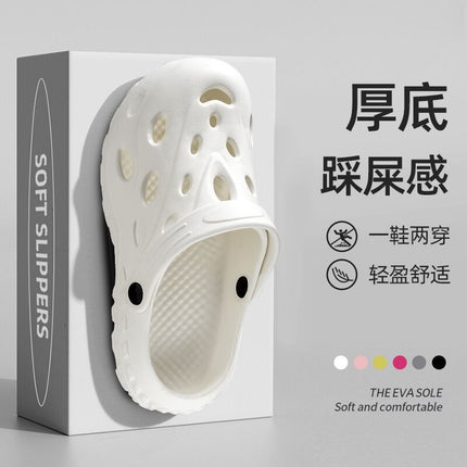 Qida Shun New Fashionable Men's and Women's Hole Shoes Summer Beach Shoes Couple's Dual-Use Sandals Ventilated Baotou Garden Shoes