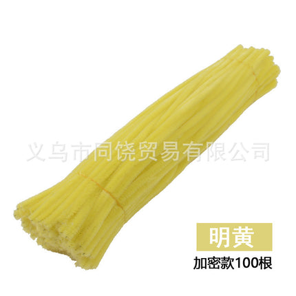 Ultra-Dense Encrypted Hair Root Strips Twist Stick Bouquet High-Density Macaron Twist Stick Material Package Handmade DIY Multi-Color
