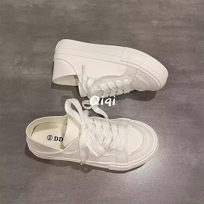 Fashionable Brand Red Canvas Shoes for Women 2024 New Spring and Autum Niche Chic Low-Top Flats Casual Board Shoes