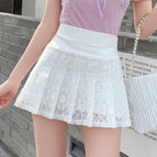 Q842 white gauze skirt (anti-exposure culottes) / S