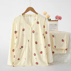 V-neck-plain-strawberry-off-white / M