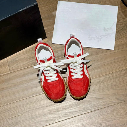 6cm Height-Increasing Casual Shoes for Women, 2026 Summer New Style, Thick-Soled Mesh Breathable German Training Shoes, Versatile Casual Sports Shoes
