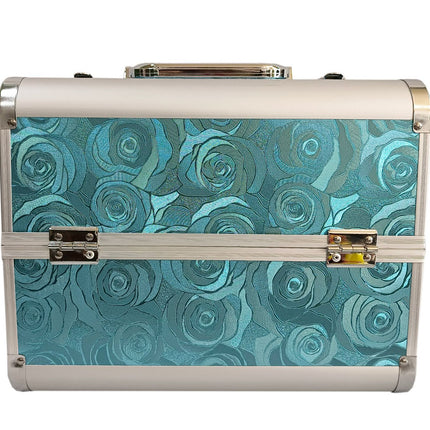 2023 new spot wholesale casual cosmetic case pvc manicure case two-layer large capacity portable cosmetic case