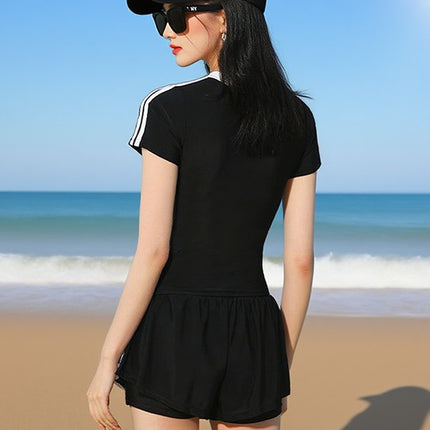 Women's Swimsuit Hot Spring 2025 New Split Slimming Look Belly-Covering Conservative Swimming Pool Special Sports Boxer Swimsuit