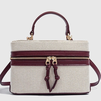 Z's Cross-Border Trend 2025 New Popular Satchel Canvas Hard Casual Work Clothing Small Square Bag Single Shoulder Crossbody Bag
