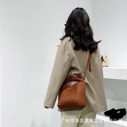 Niche Design Handmade Woven Bag Women's Western-style Bag Women's Bag Small Bag Large Capacity Vegetable Basket Bag
