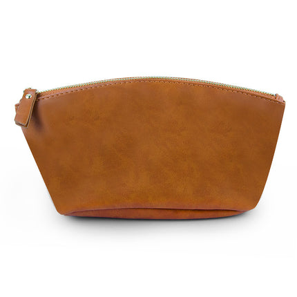 Retro crazy horse pu leather new cross-border cosmetic bag Europe and the United States large capacity travel multi-functional portable washing and storage bag